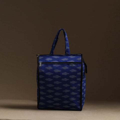 Blue Handmade Cotton Shopping Hand bag