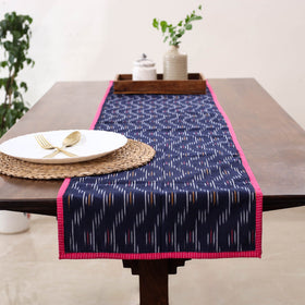 Blue Handmade Cotton Table Runner