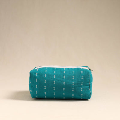  Blue Handmade Cotton Toiletry Bag 