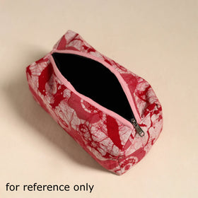 Blue Handmade Cotton Toiletry Bag 