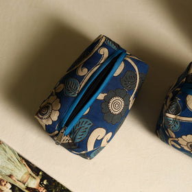  Blue Handmade Cotton Toiletry Bags (Set of 3)