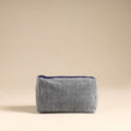  Blue Handmade Cotton Toiletry Pouch 