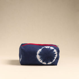  Blue Handmade Cotton Toiletry Pouch 