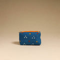 Blue - handmade cotton toiletry pouch 09 - handcrafted