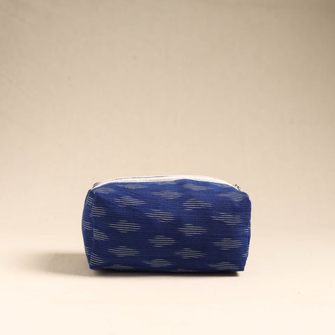  Blue Handmade Cotton Toiletry Pouch 