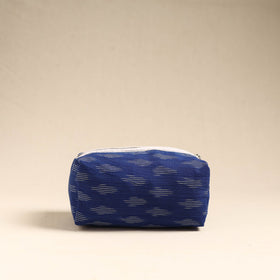 Blue Handmade Cotton Toiletry Pouch 