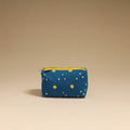 Blue - handmade cotton toiletry pouch 15 - handcrafted