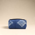  Blue Handmade Cotton Toiletry Pouch 