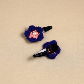  Handmade Crochet Tik-Tak Hair Clip (set of 2)