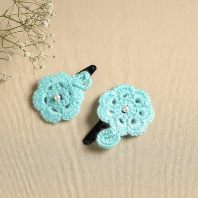  Handmade Crochet Tik-Tak Hair Clip (set of 2) 15 