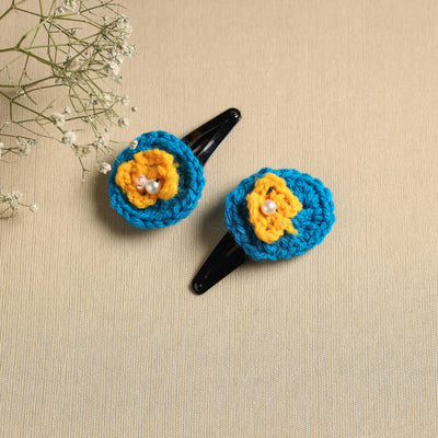  Handmade Crochet Tik-Tak Hair Clip (set of 2) 34 