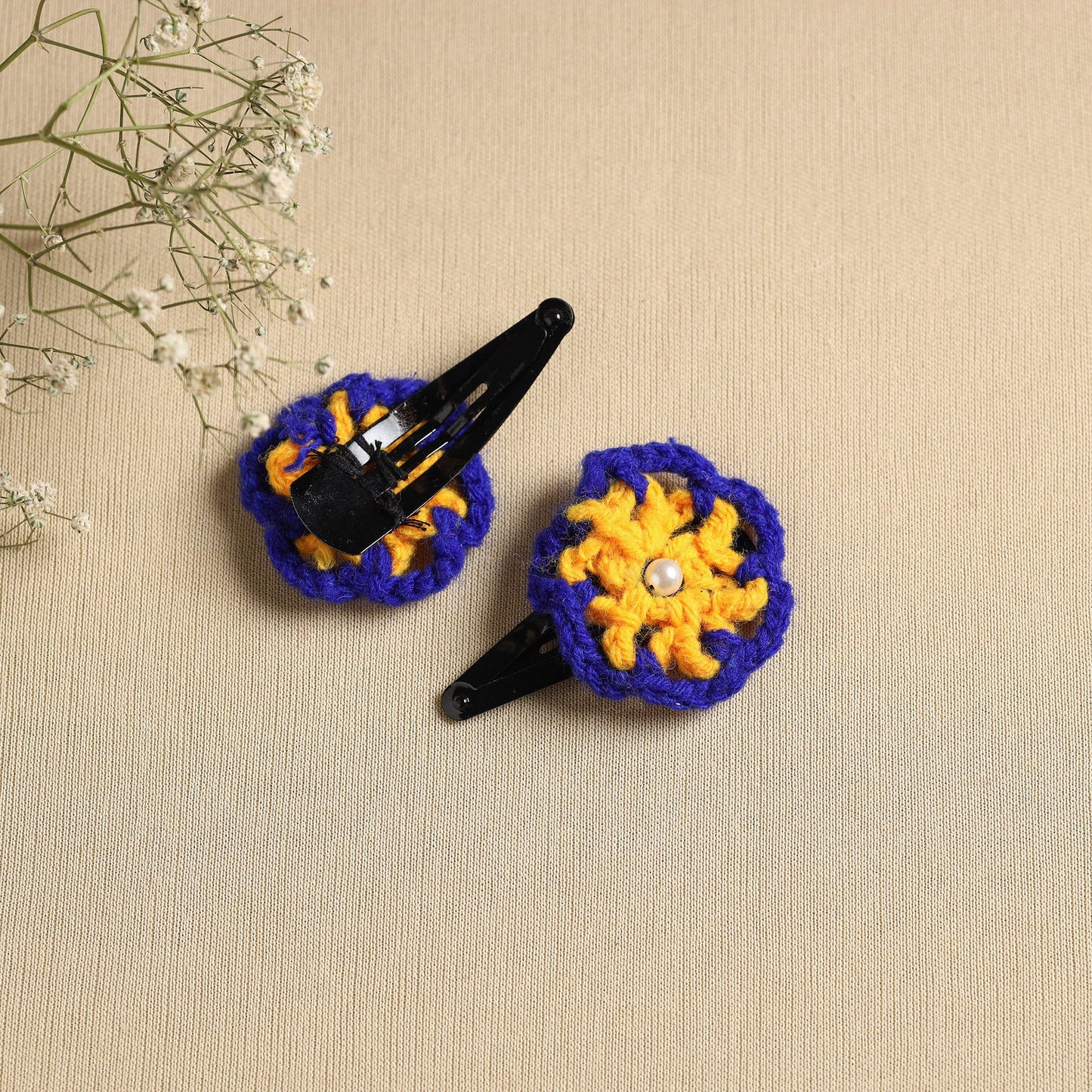  Handmade Crochet Tik-Tak Hair Clip (set of 2) 36 
