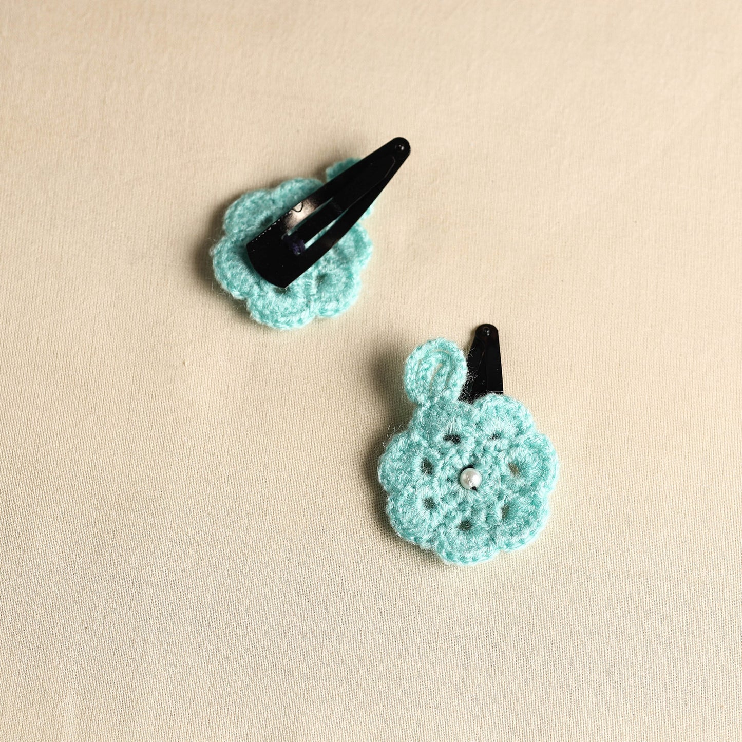  Handmade Crochet Tik-Tak Hair Clip (set of 2) 