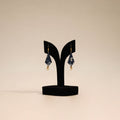 Blue - handmade fabart earrings 79 - handcrafted