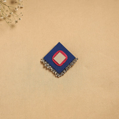 Handmade fabart ghungroo work hair clip 16 - handcrafted