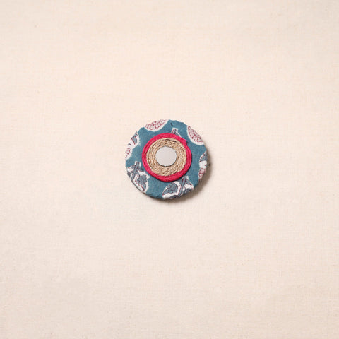 Handmade fabart jute magnet 10 - handcrafted