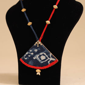 Blue - handmade fabart pendant necklace 14 - handcrafted