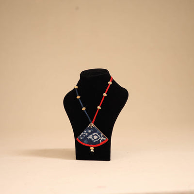 Blue - handmade fabart pendant necklace 14 - handcrafted