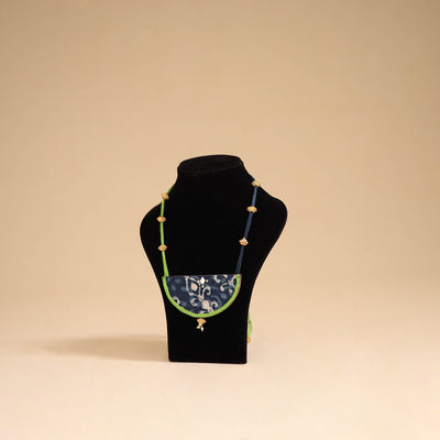 Blue - handmade fabart pendant necklace 21 - handcrafted