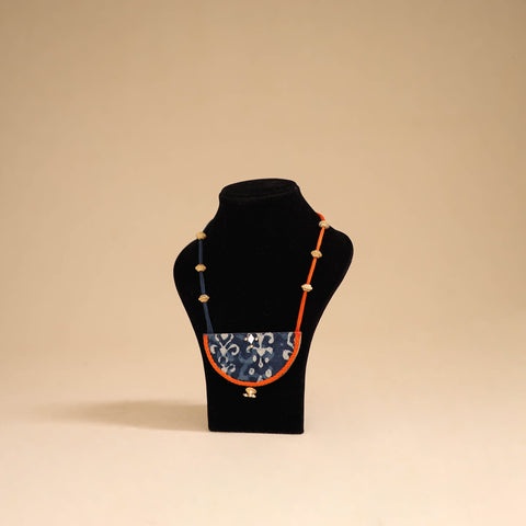 Blue - handmade fabart pendant necklace 22 - handcrafted