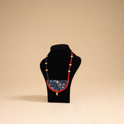 Blue - handmade fabart pendant necklace 23 - handcrafted