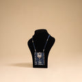 Blue - handmade fabart pendant necklace 30 - handcrafted