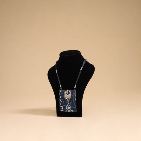 Blue - handmade fabart pendant necklace 30 - handcrafted