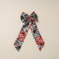 Blue Handmade Fabric Bow Hair Clip