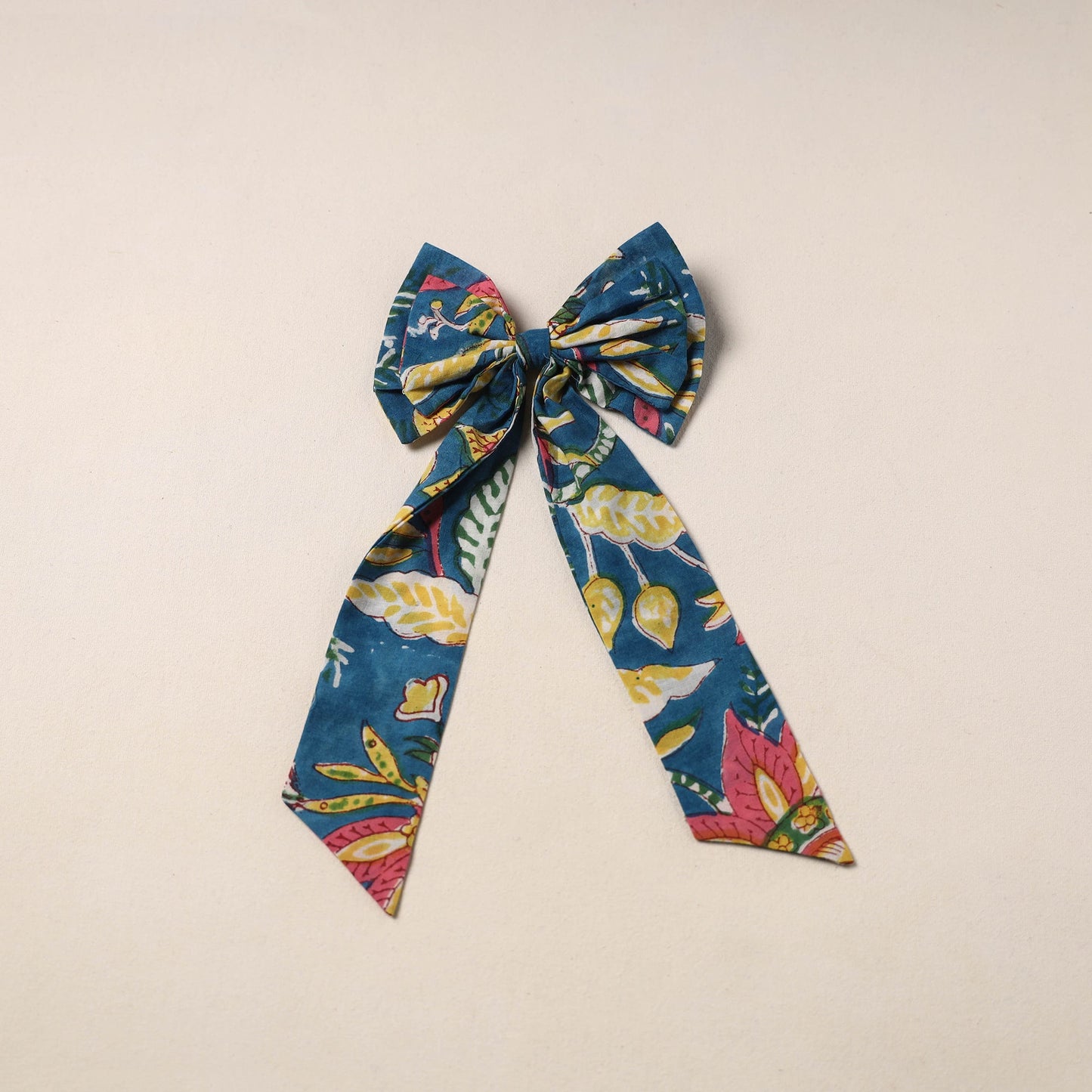 Handmade Fabric Bow Hair Clip