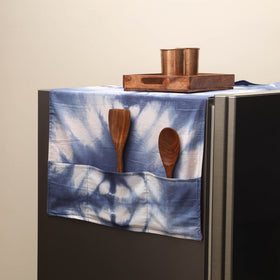 Handmade fridge top cover with multiple pockets 01