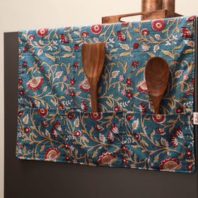 Handmade fridge top cover with multiple pockets 04
