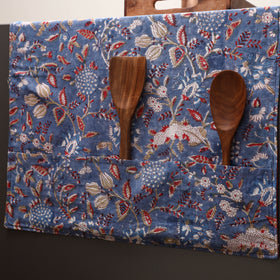 Handmade fridge top cover with multiple pockets 06