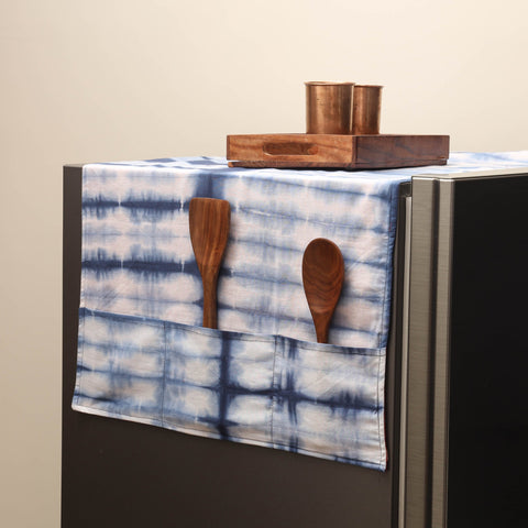 Handmade fridge top cover with multiple pockets 07