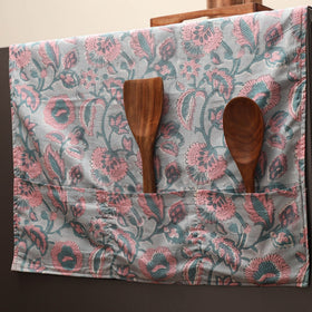 Handmade fridge top cover with multiple pockets 07