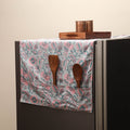 Handmade fridge top cover with multiple pockets 07