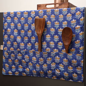 Handmade fridge top cover with multiple pockets 12
