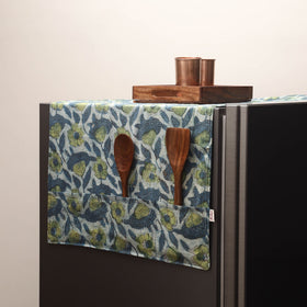 Handmade fridge top cover with multiple pockets 127