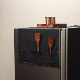 Handmade fridge top cover with multiple pockets 39