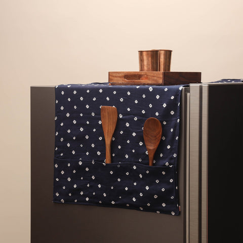 Handmade fridge top cover with multiple pockets 50