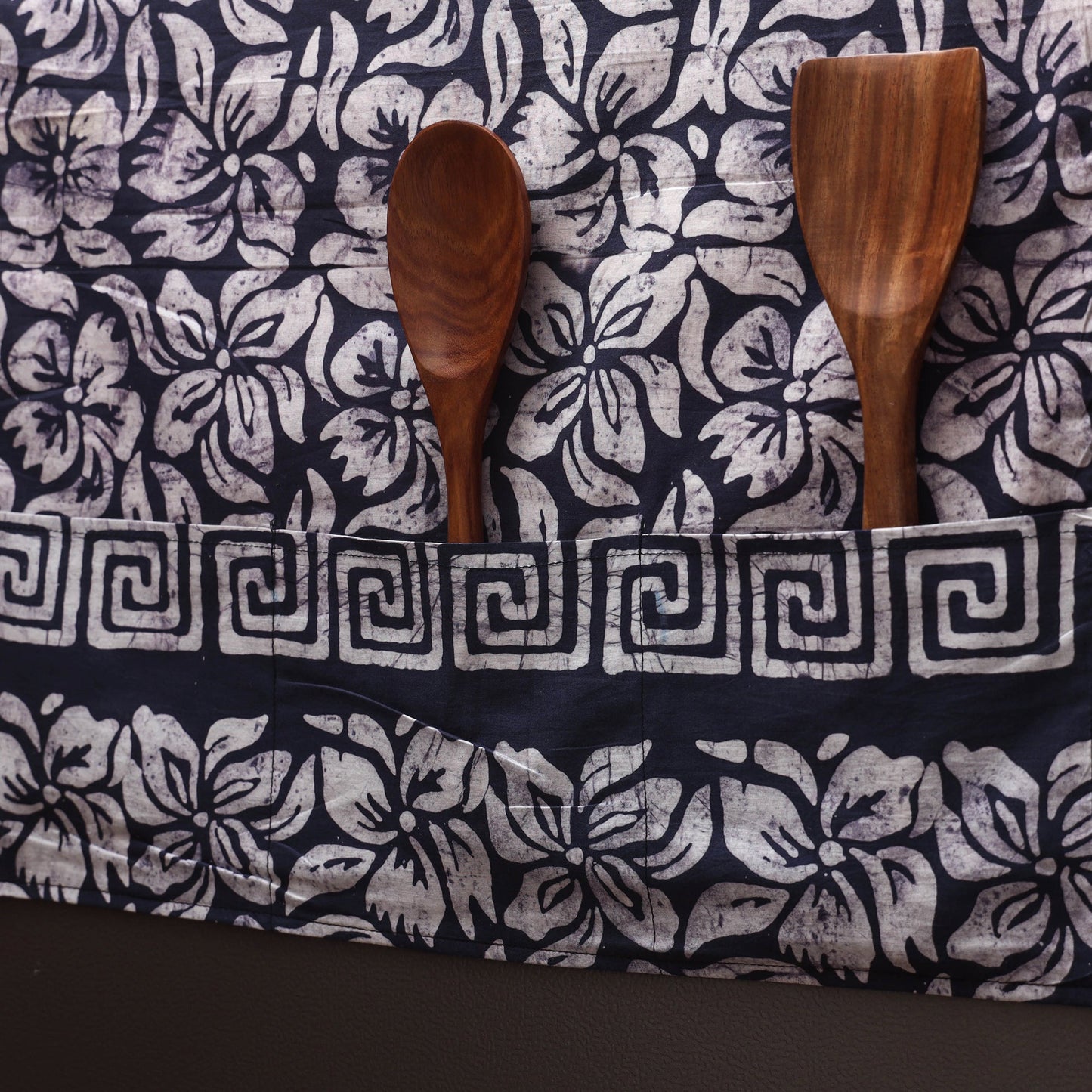 Handmade fridge top cover with multiple pockets 61