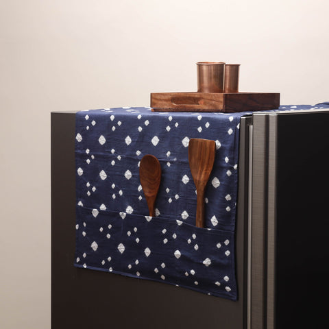 Handmade fridge top cover with multiple pockets 73