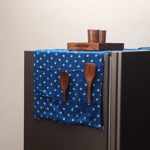Handmade fridge top cover with multiple pockets 79