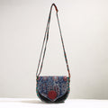  Handmade Gamcha Fabric Embroidered Canvas Cotton Sling Bag 