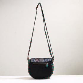  Handmade Gamcha Fabric Embroidered Canvas Cotton Sling Bag 