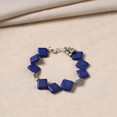 Handmade German Silver Beaded Bracelet 