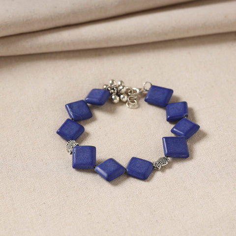 Buy Handmade German Silver Beaded Bracelet 