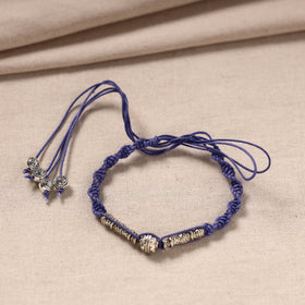 Blue - handmade german silver bracelet 12 - handcrafted