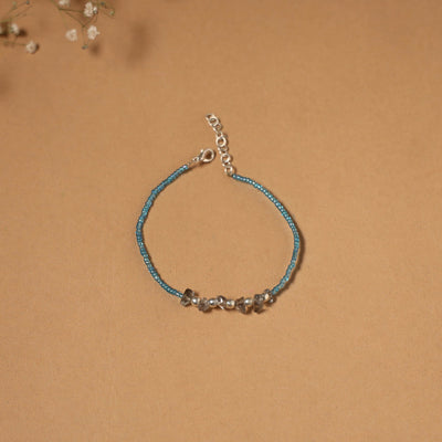 Handmade gs bead work anklet 07 - handcrafted