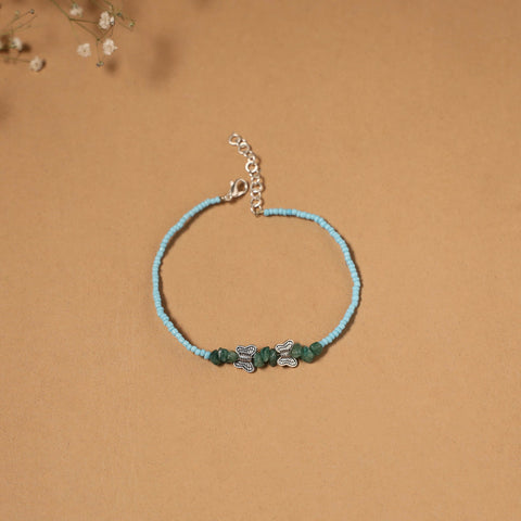 Handmade gs bead work anklet 08 - handcrafted