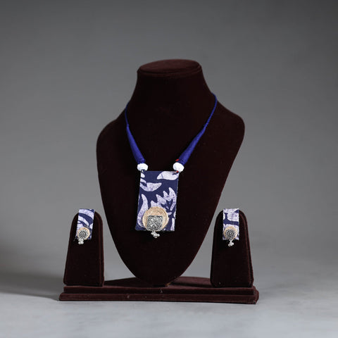 Handmade GS Jute Fabart Necklace Set 14